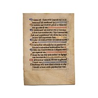 Medieval Philip Augustus Vellum Psalter Folio