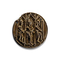 Medieval Silver Medallion with Scenes of the Flagellation