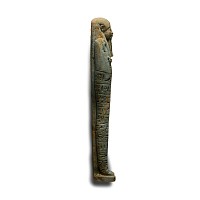 Large Egyptian Blue Glazed Hieroglyphic Shabti for Ta-Amun
