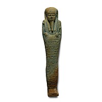 Large Egyptian Blue Glazed Hieroglyphic Shabti for Ta-Amun