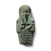 Egyptian Blue Glazed Hieroglyphic Shabti Fragment