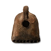 Romano-Jewish Terracotta Oil Lamp with Seven Spouts