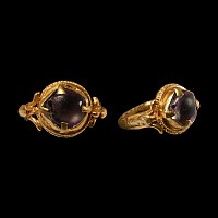 Byzantine Gold Ring with Cabochon