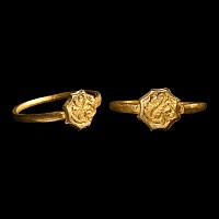 South East Asian Decorated Gold Ring