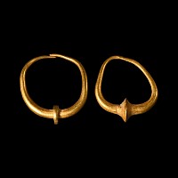 Western Asiatic Gold Earrings