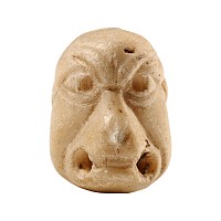 Neo-Assyrian Stone Grotesque Face Pendant