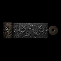 Large Neo-Assyrian Stone Cylinder Seal
