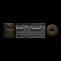 Large Sumerian Stone Cylinder Seal