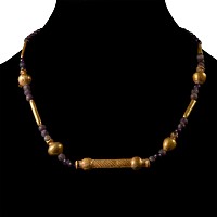 Mesopotamian Gold and Other Bead Necklace