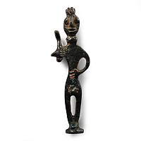 African Bronze Statue of a Warrior