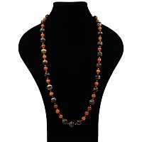 Banded Agate Bead Necklace