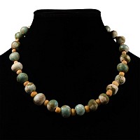 Western Asiatic Turquoise Ceramic Bead Necklace