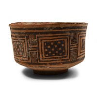 Large Indus Valley Decorated Terracotta Cup