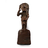 African Bronze Statue of a Warrior