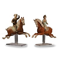 Chinese Tang Polo Player Pair
