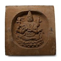 Chinese Song Tile with Buddha