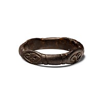 Late Anglo-Saxon Bronze Ring with Four Ovate Bezels