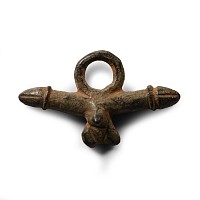 Roman Bronze Phallic Pendant