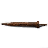 Medieval Iron Dagger Blade with Lower Guard