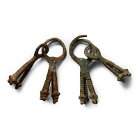 Luristan Bronze Pendant Pair