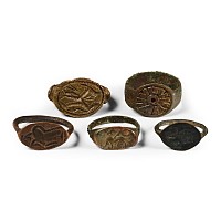 Western Asiatic Decorated Bronze Ring Group