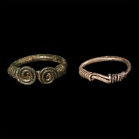 Iron Age Coiled Ring Pair