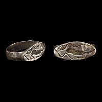 Western Asiatic Silver Ring with Animal