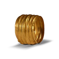 Large European Bronze Age Gold Ribbed Bangle