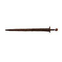 Migration Period Iron Spatha Sword with Garnet Inlaid Hilt