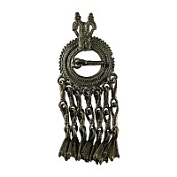 Large Viking Age Bronze Brooch with Duck-Foot Pendants