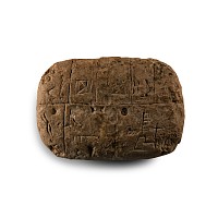 Proto-Sumerian Terracotta Pictographic Tablet for the Distribution of Barley