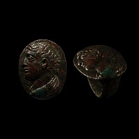 Egyptian Bronze Ring with Portrait