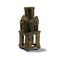 Byzantine Bronze Ecclesiastical Finial Support for a Cross