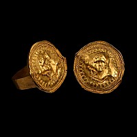 Greek Gold Ring with Roundel