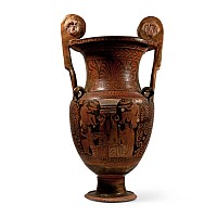 Monumental Apulian Red-Figure Volute Krater Attributed to the Licurgus Painter