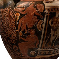 Monumental Apulian Red-Figure Volute Krater Attributed to the Licurgus Painter