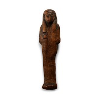 Egyptian Wooden Funerary Shabti Figurine