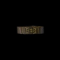 Tudor Period Bronze Decorated Ring
