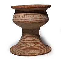 Ban Chiang Period Painted Terracotta Chalice