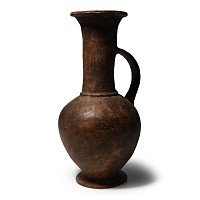 Large Cypriot Brown Ware Base-Ring Terracotta Jug