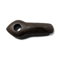 Large Stone Age Polished and Pierced Adze-Head