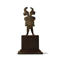 Western Asiatic Bronze Double Bull-Headed God Statuette