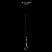 Roman Bronze Distaff with Bird Finial