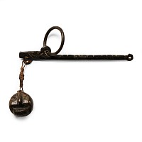 Roman Bronze Steelyard Balance with Severed Celtic Head Weight