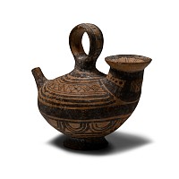Daunian Terracotta Askos Bird-Shaped Flask
