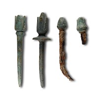 Achaemenid Bronze Flower Finial Collection