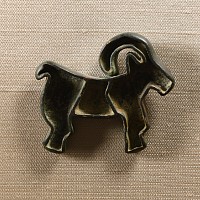 Bactrian Copper Stamp Seal with Ibex