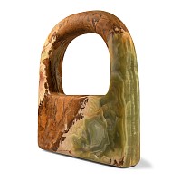 Large Bactrian Green Onyx 'Hand-Bag' Weight