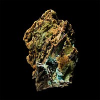 Natural History - Historic 'Laurium, Greece' Rosasite with Azurite and Smithsonite Mineral Specimen