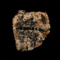 Natural History - Historic Tourmaline in Matrix Mineral Specimen